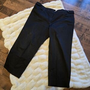 ​Armani Collezioni Black Women [Size 14] Cropped Trousers Made in Italy Luxury